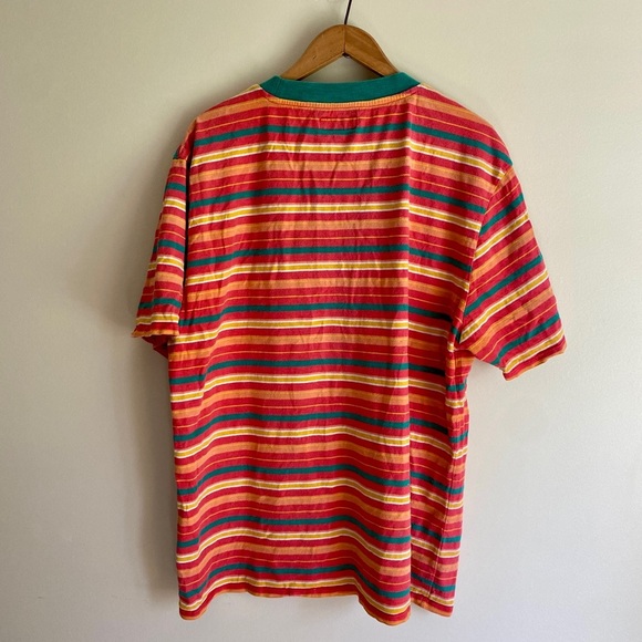 Guess x J Balvin Vibras Tour Striped Crew Cotton T-Shirt - Picture 2 of 7